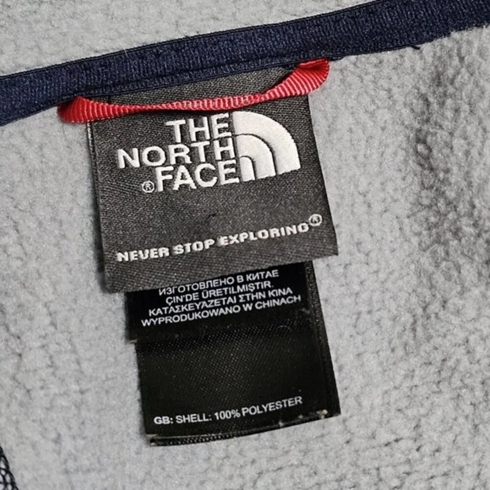The North Face Gordon Lyons Fleece Fair Isle Cosmic Blue Pullover 1/4 Zip Mens M
